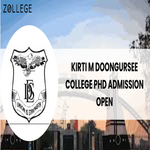 Kirti M Doongursee College PhD Admission Open